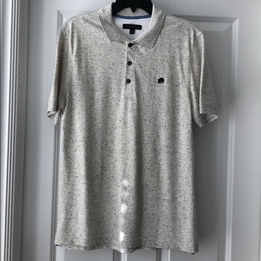 Banana Republic polo shirt cookies and cream men